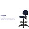Flash Furniture Contemporary Drafting Chair, 20" L 42-3/4" H, Fabric Seat BT-659-NVY-GG - alternate 3